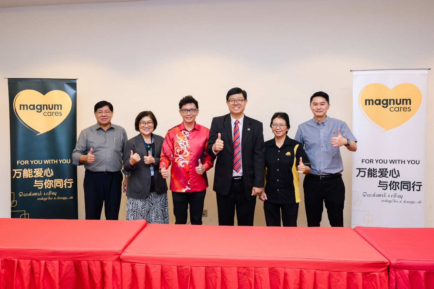 From left: Mr Alan Teh, Dato’ Ding, Mr Tan, Prof Choong, Ms Chan, and Mr Eddie Lee at the press conference