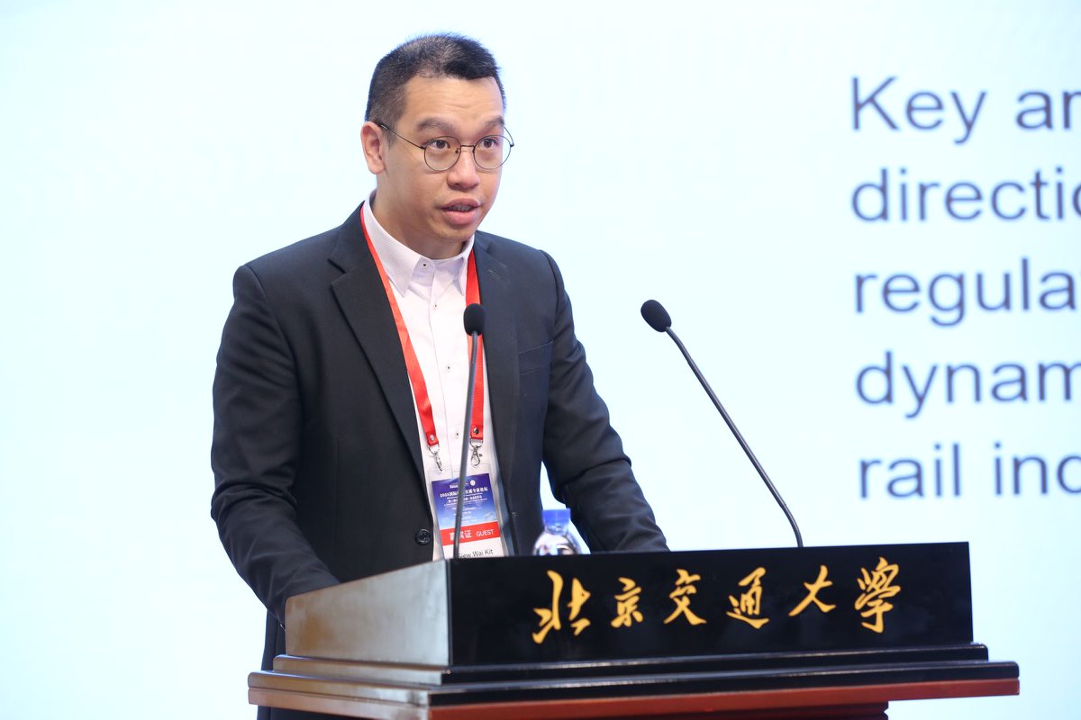 Clockwise, from top left: Mr Siew, Dr Chua and Ms Nik Sufini delivering their presentation
