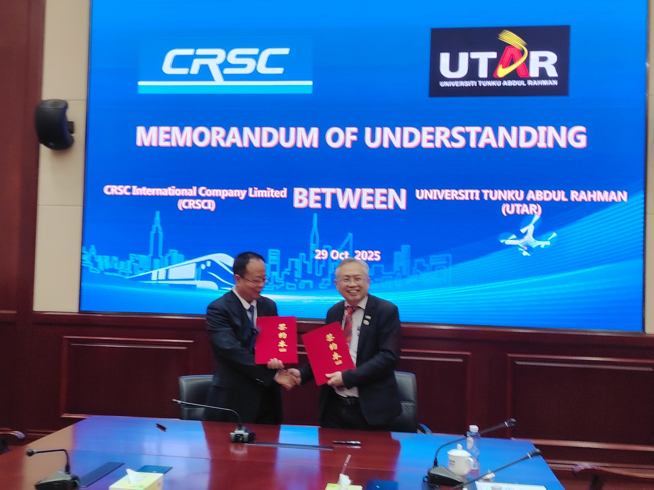 MoU signing with CRSC