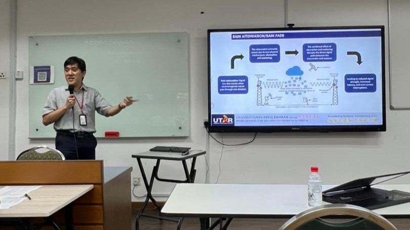Dr Hafiz presenting his research paper at MECON 2025