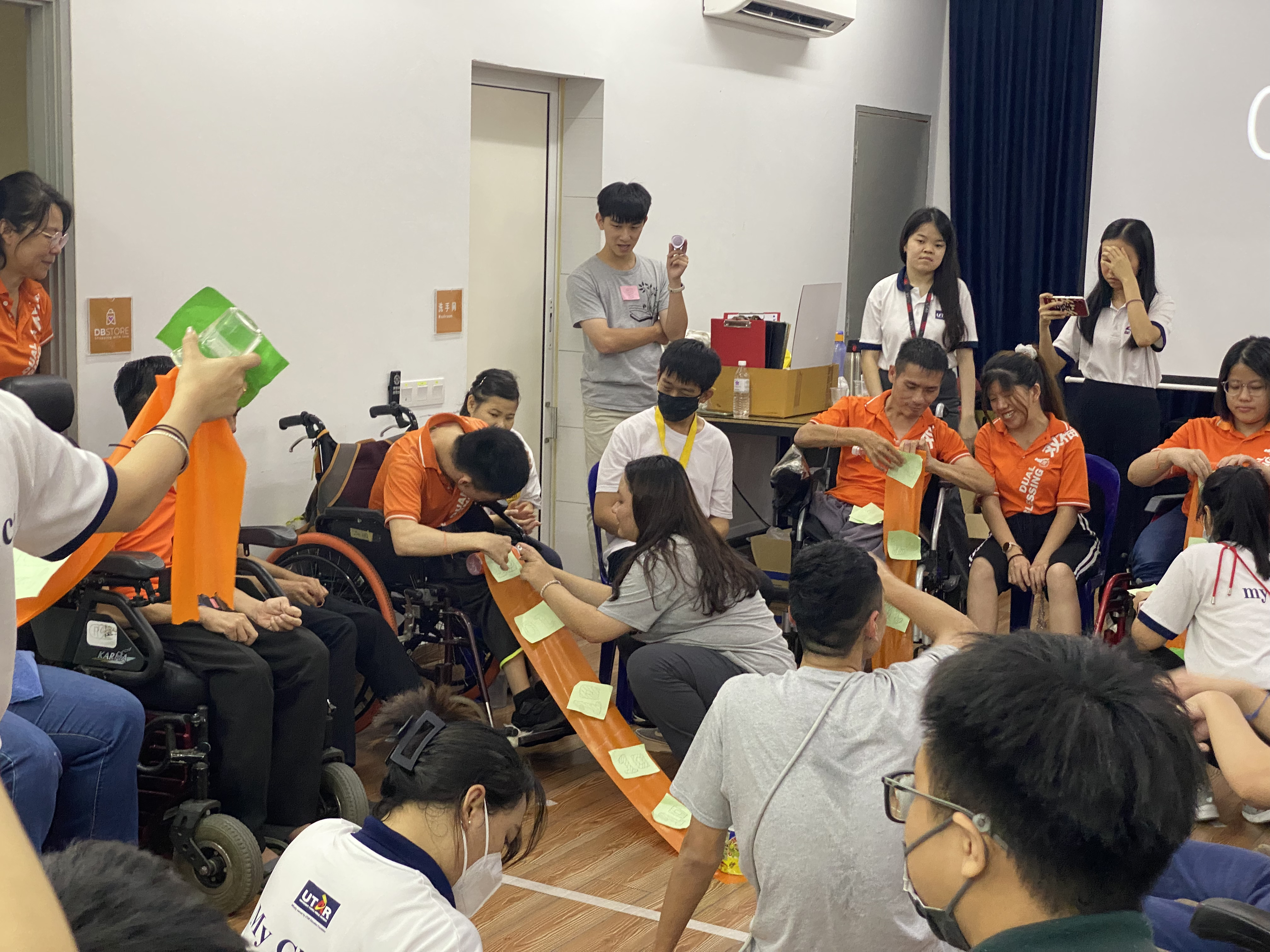 Designed activities to enhance the hand mobility and wellness of disabled members members