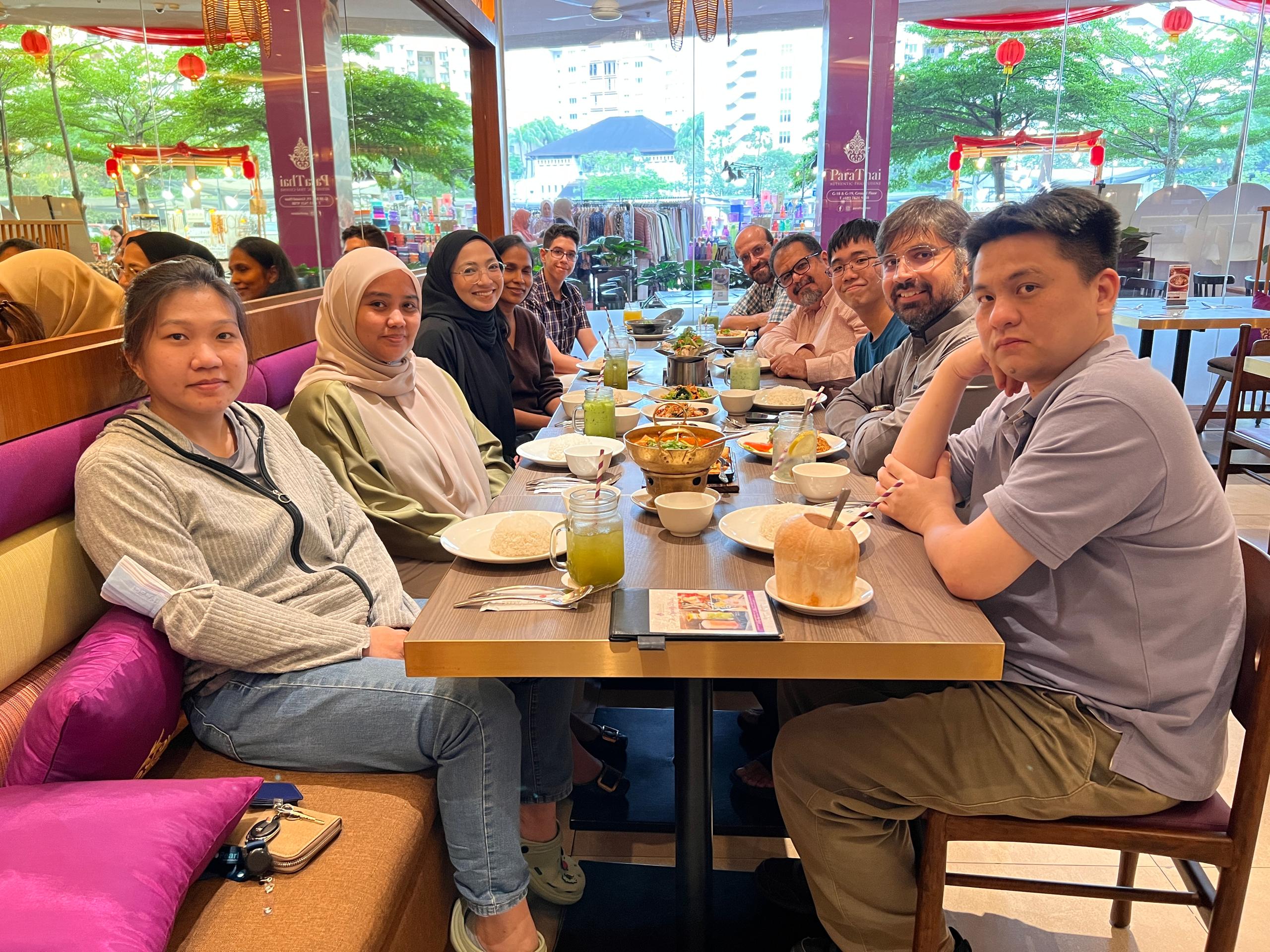 From left: Engineer Lai Li Fang, Farah Suhaida, Nur Izzati, Dr Nandini, (office visitor), Malaysia Office Manager and Technical Lead Engr Ahmed Saad, Pearl Semiconductor CEO Ayman Ahmed, Liew Jin Wei, Engineer Syed Sohaib, and Chong Wei Keat
