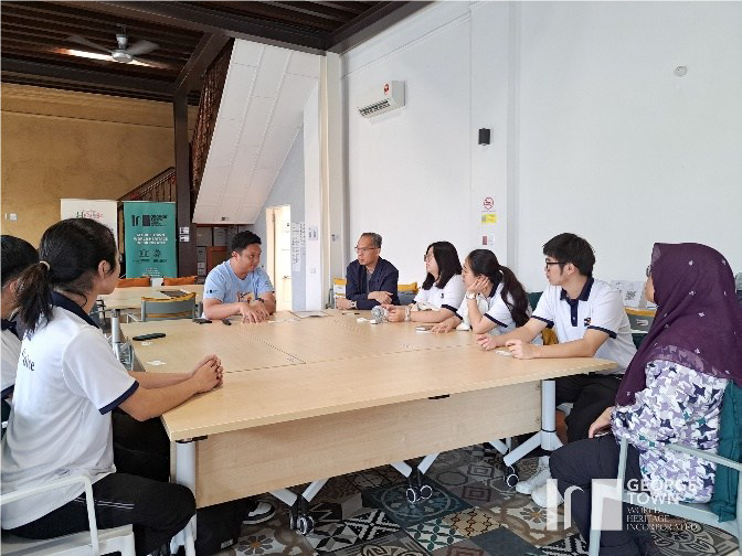 Talk on heritage conservation by Mr Quah from George Town World Heritage Incorporated