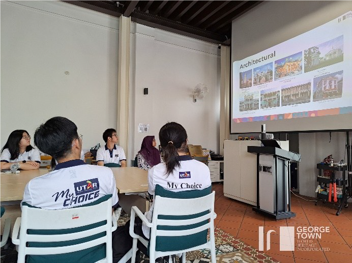Talk on heritage conservation by Mr Quah from George Town World Heritage Incorporated
