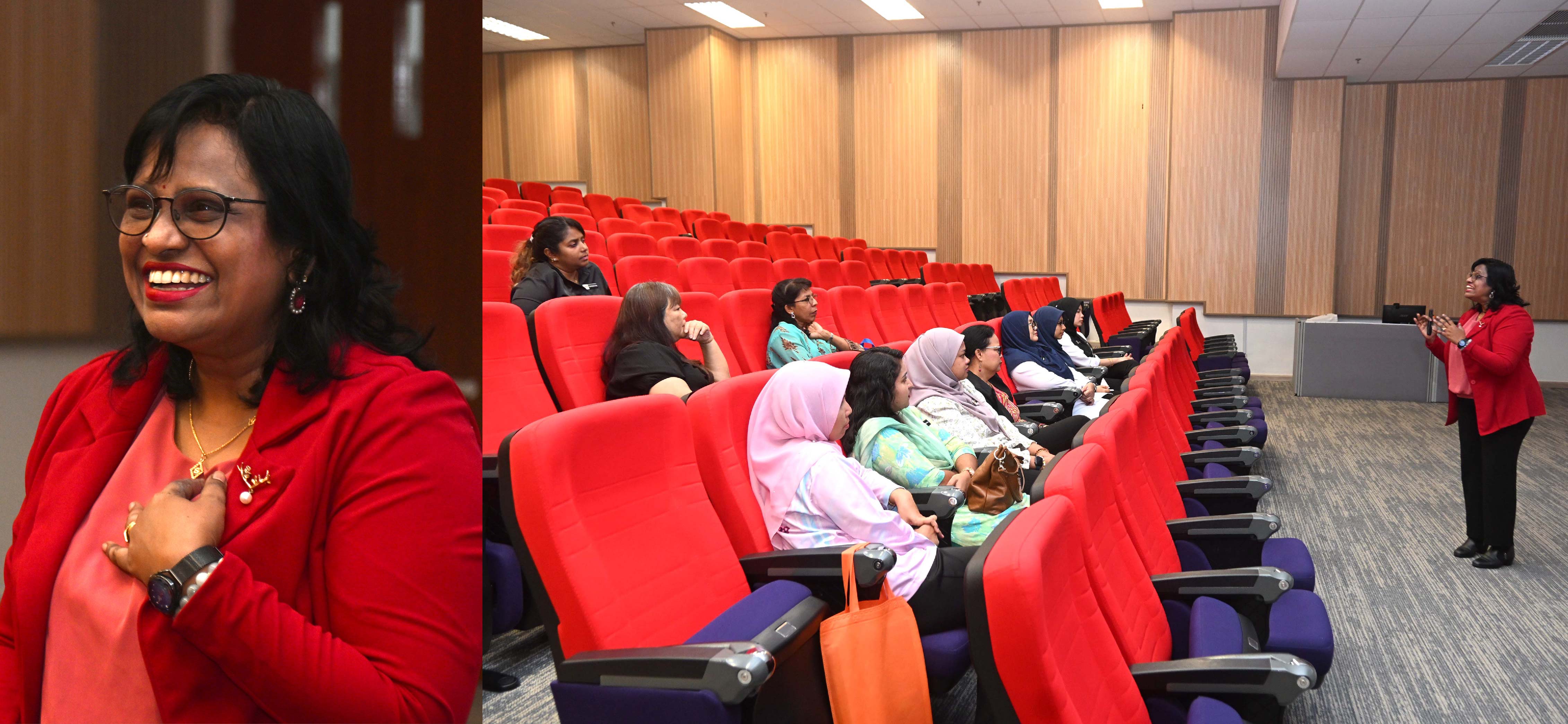 Dr Saraswathy conducting a workshop for the educators