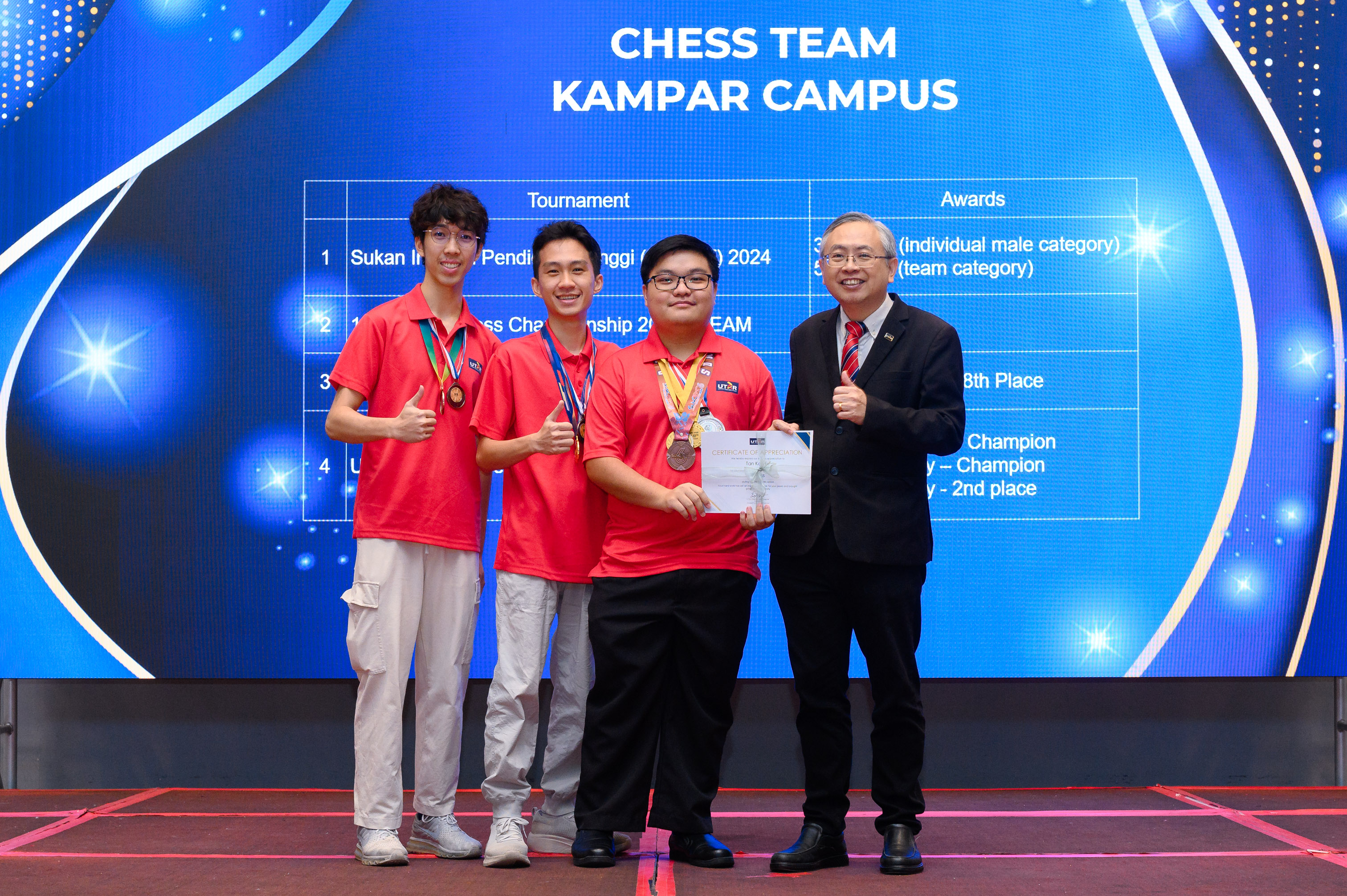 The sports representatives of both campuses