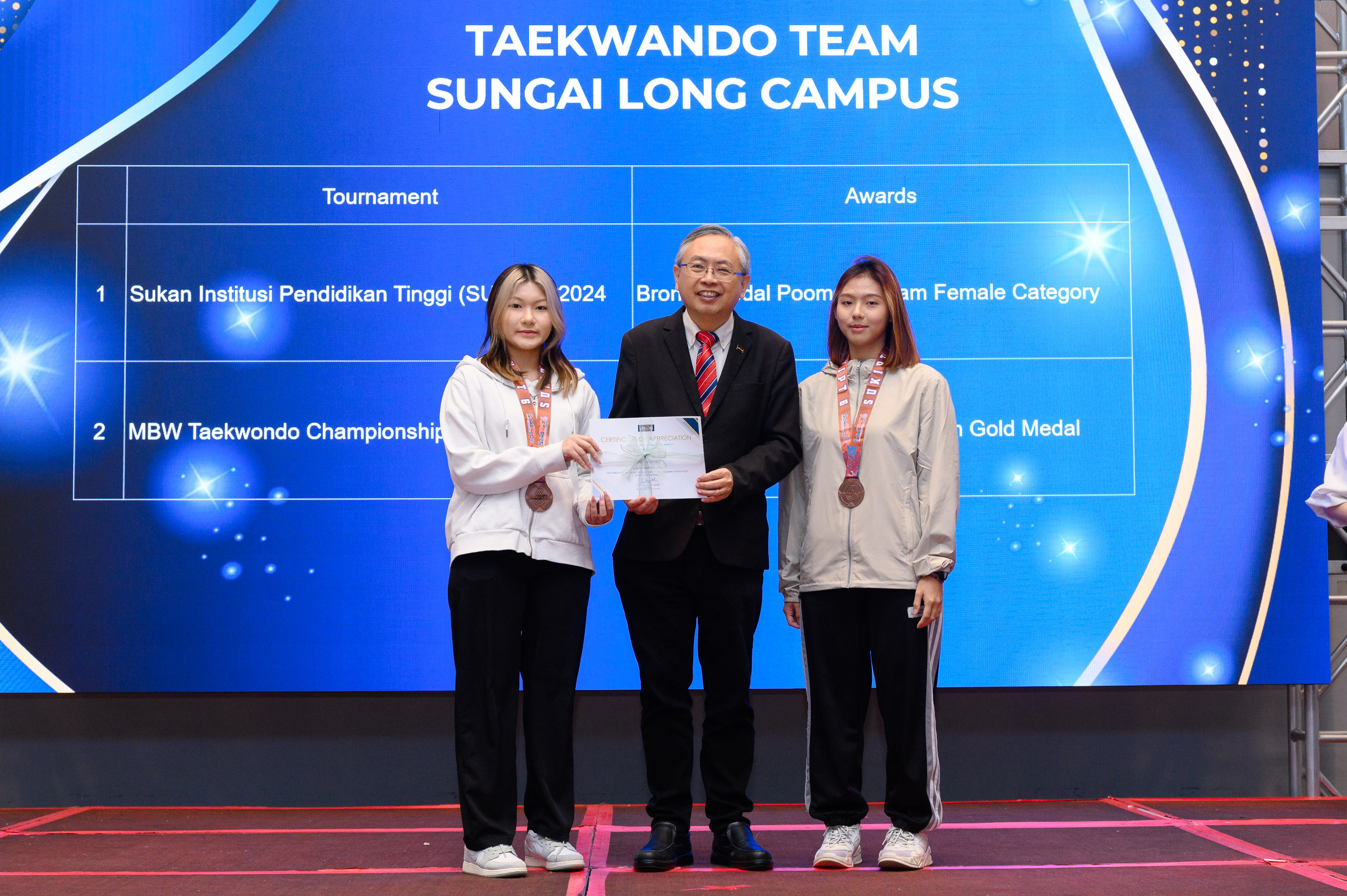 The sports representatives of both campuses