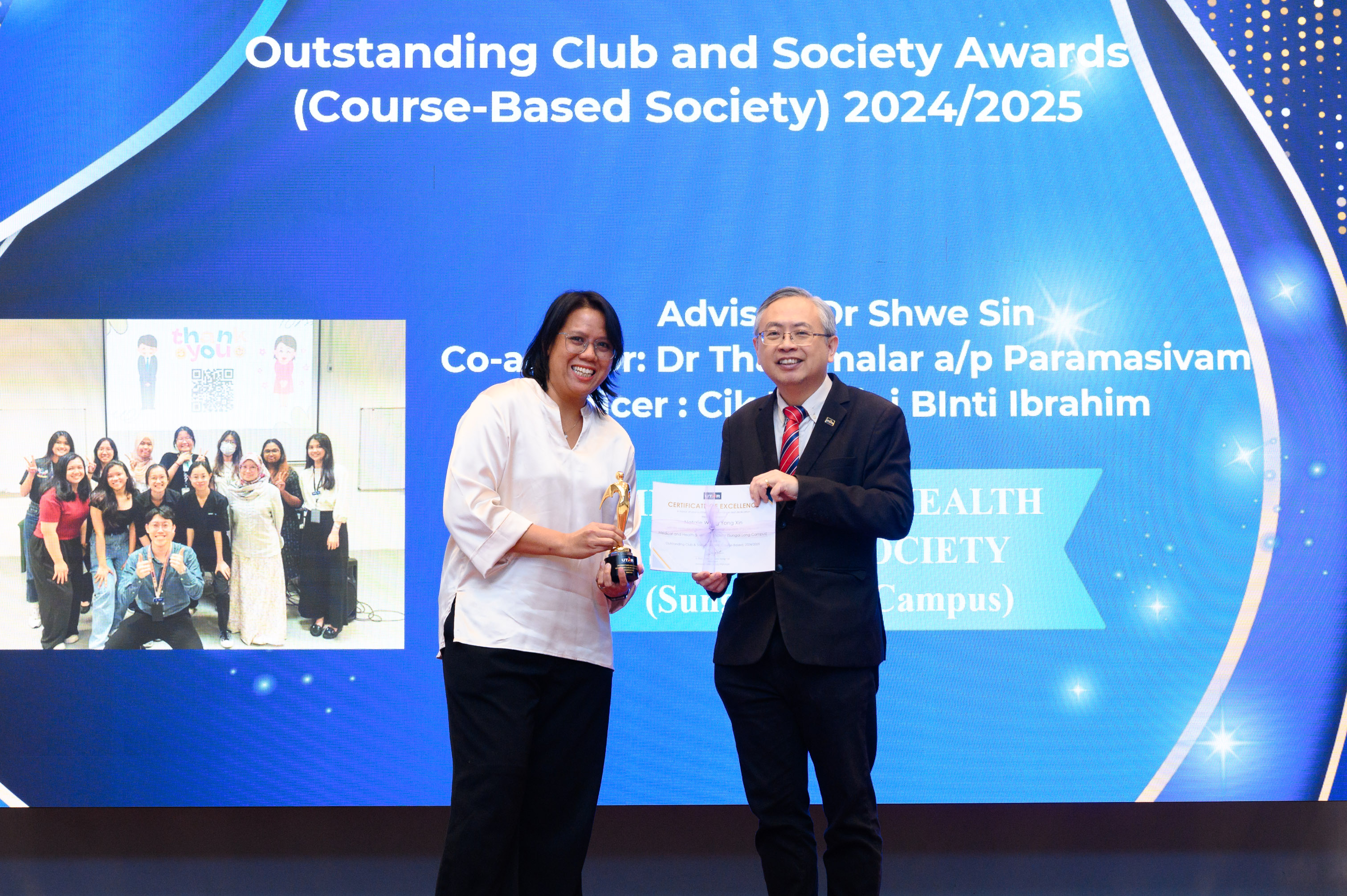 Left photo: The Medical and Health Sciences Society of Sungai Long Campus<br><br>Right photo: Wushu Club
