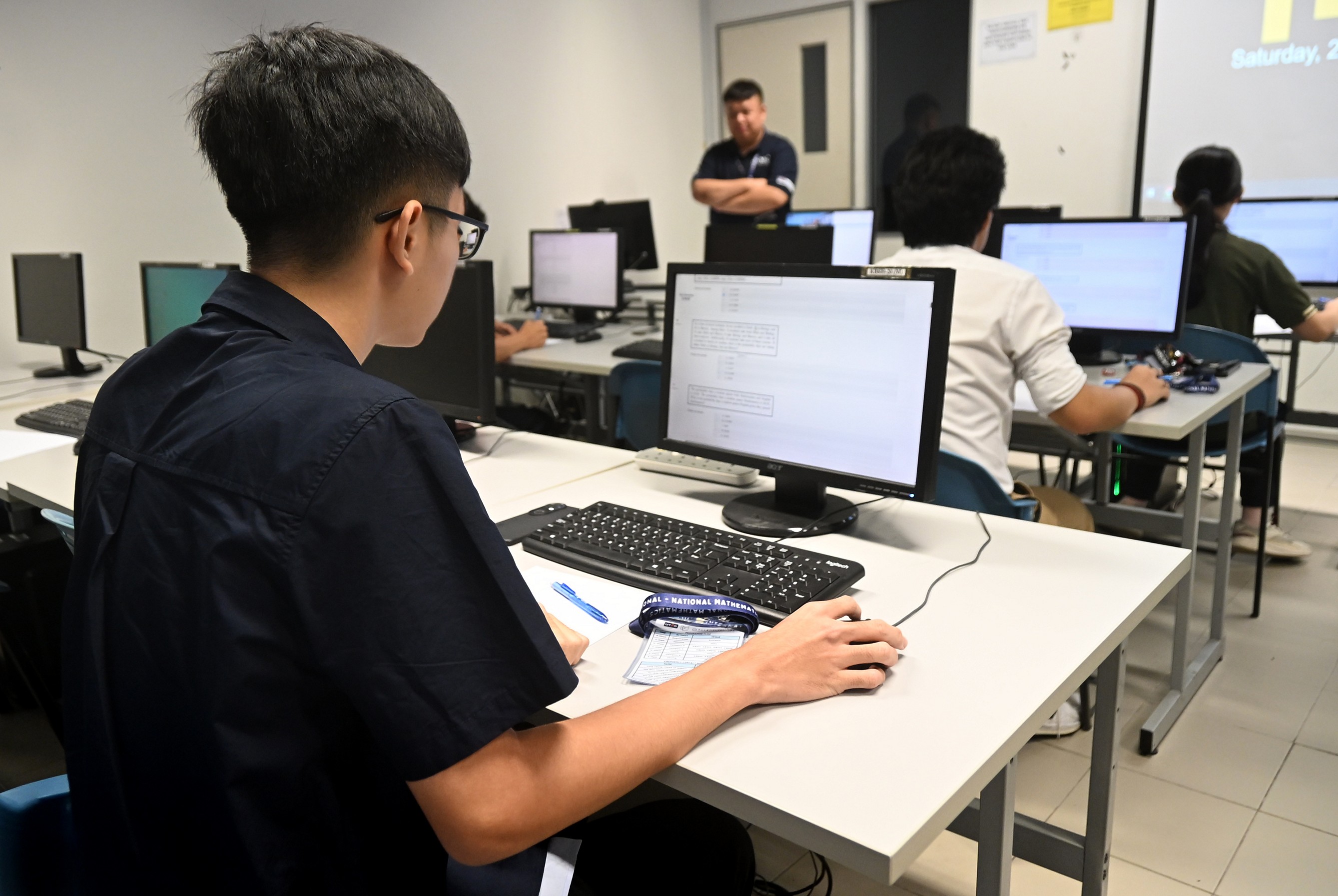 Students competing in Category Z &ndash; Running Math