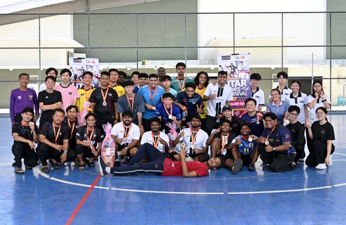 Group photo of participants from the futsal event