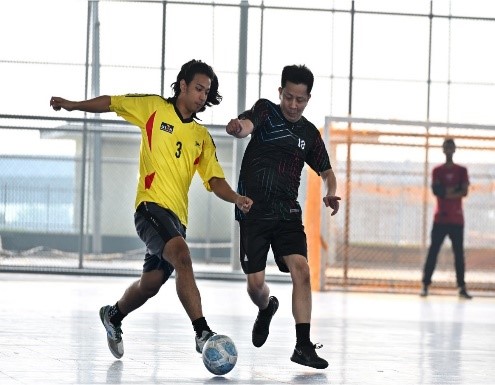 Players in action