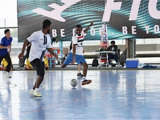 Players in action