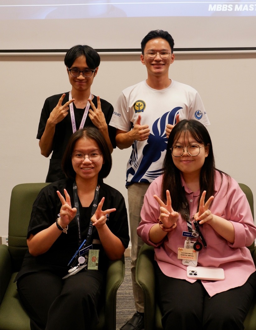 Organising committee (left) and Emcee (right)