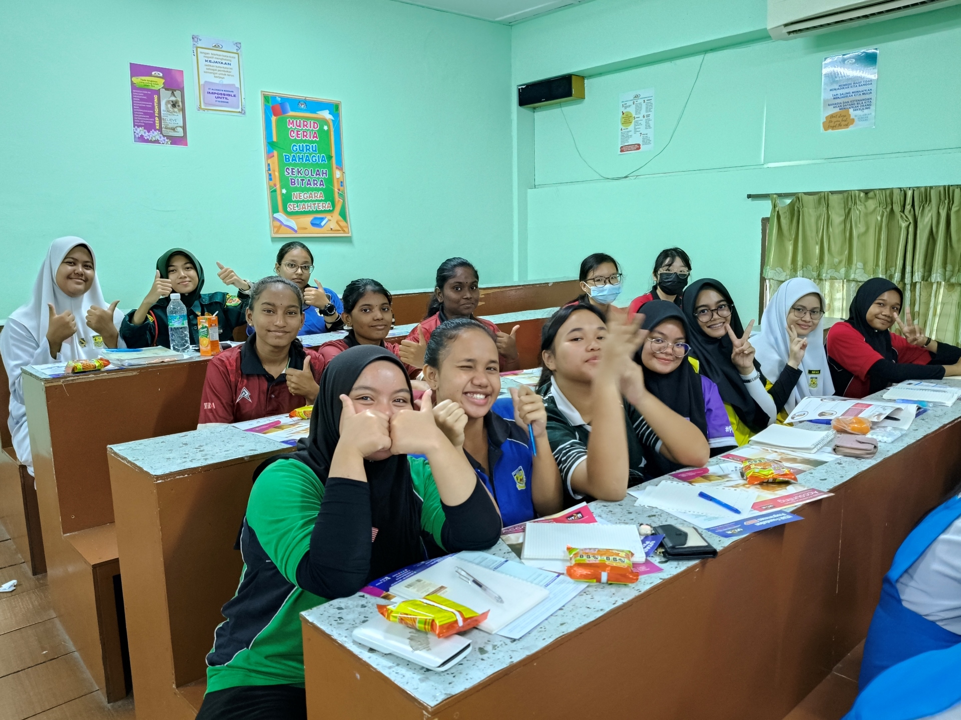 Students enjoying the workshop