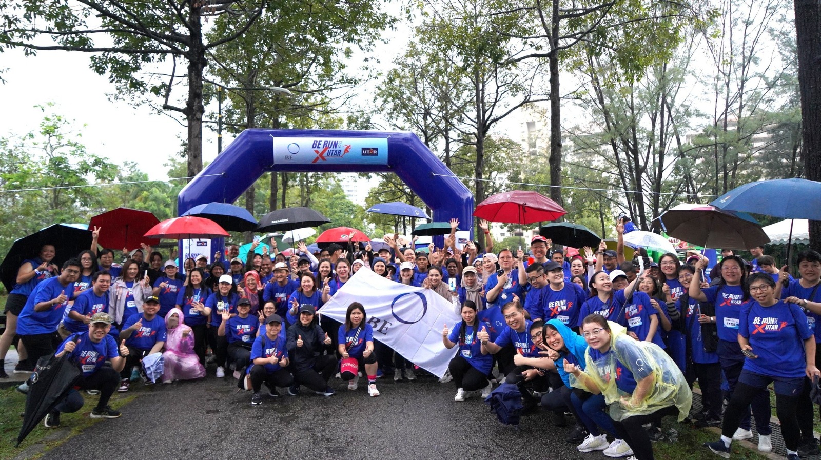 Participants enjoying the day of fitness and community at the BE X UTAR Run 2025