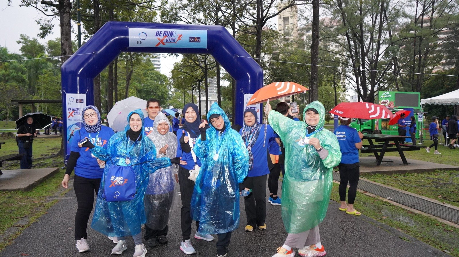 Participants enjoying the day of fitness and community at the BE X UTAR Run 2025