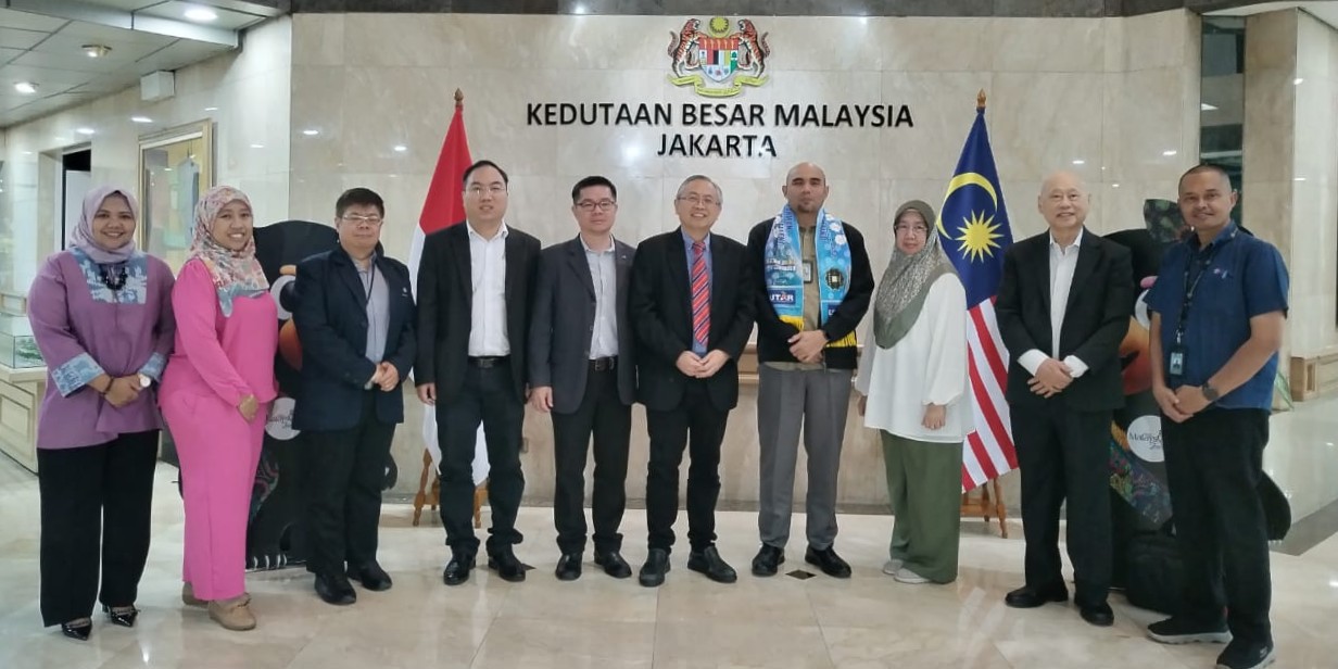 Group photo taken after the meeting at the Embassy of Malaysia in Jakarta