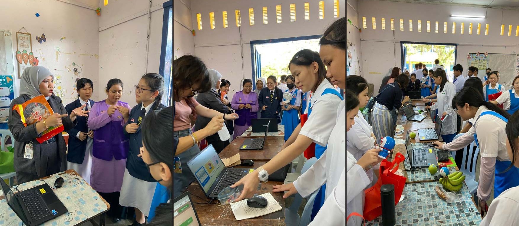 Students exploring basic AI concepts through the interactive AI Made Fun activity