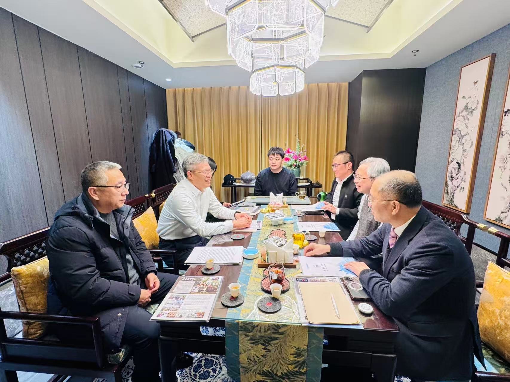 Meeting with Chaoyang Normal University representatives on 13 December 2025