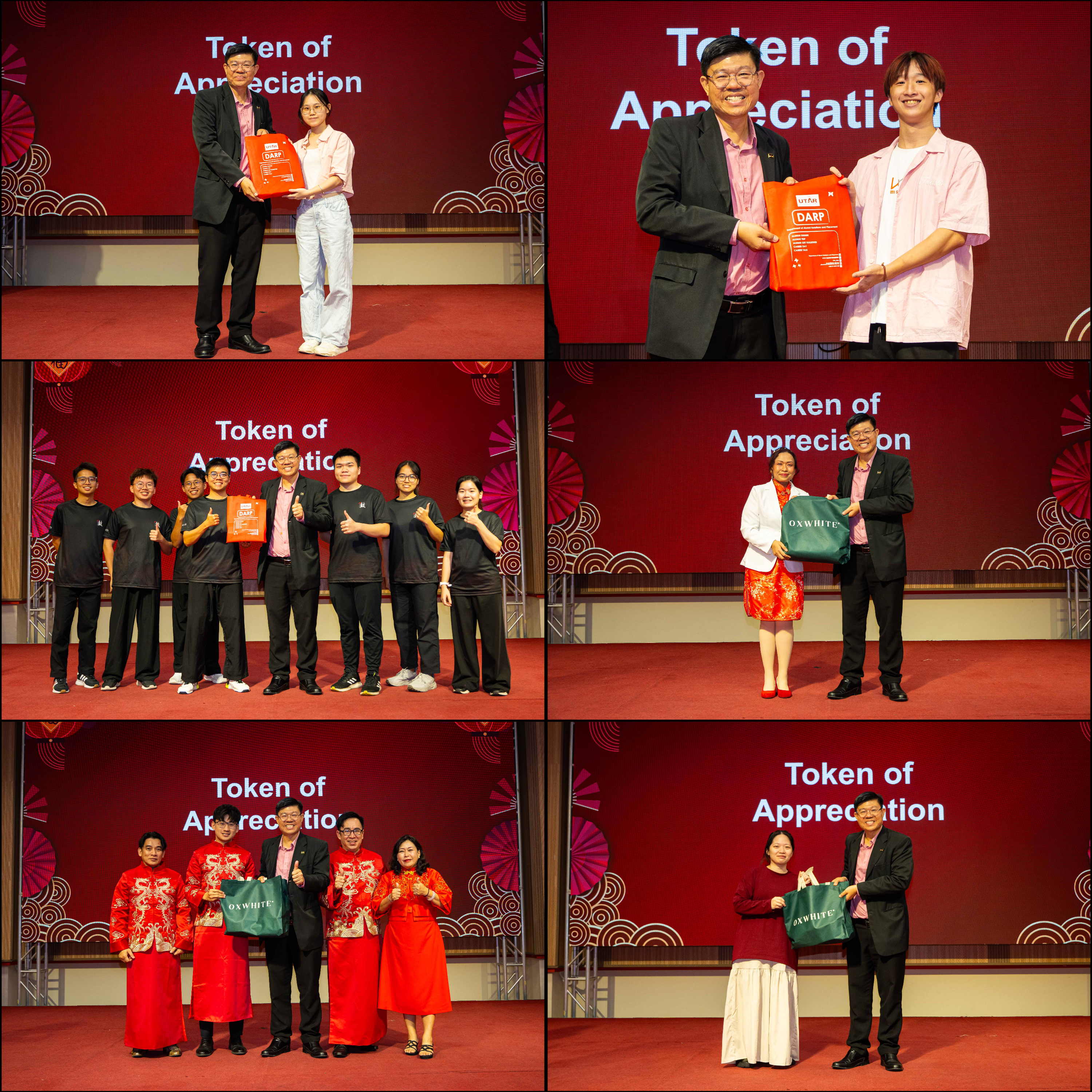 Presentation of token of appreciation