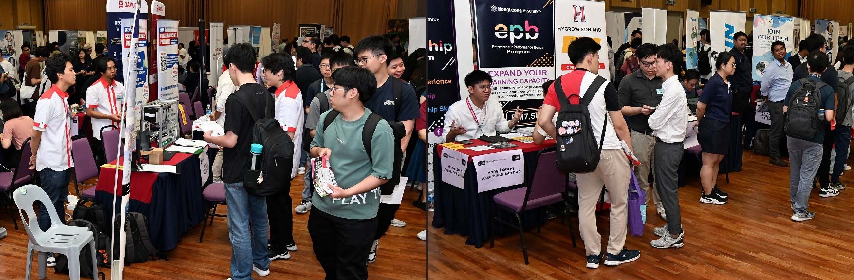 Students throng the UTAR Career Day 2026 booths to explore internship and career opportunities
